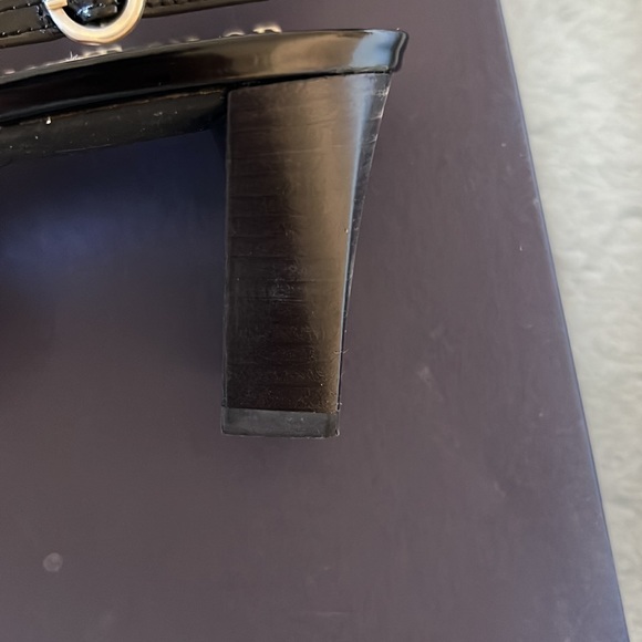 Slingback with pointed toe in patent leather woman 👠, Ann Tylor Size 9 - Picture 5 of 5